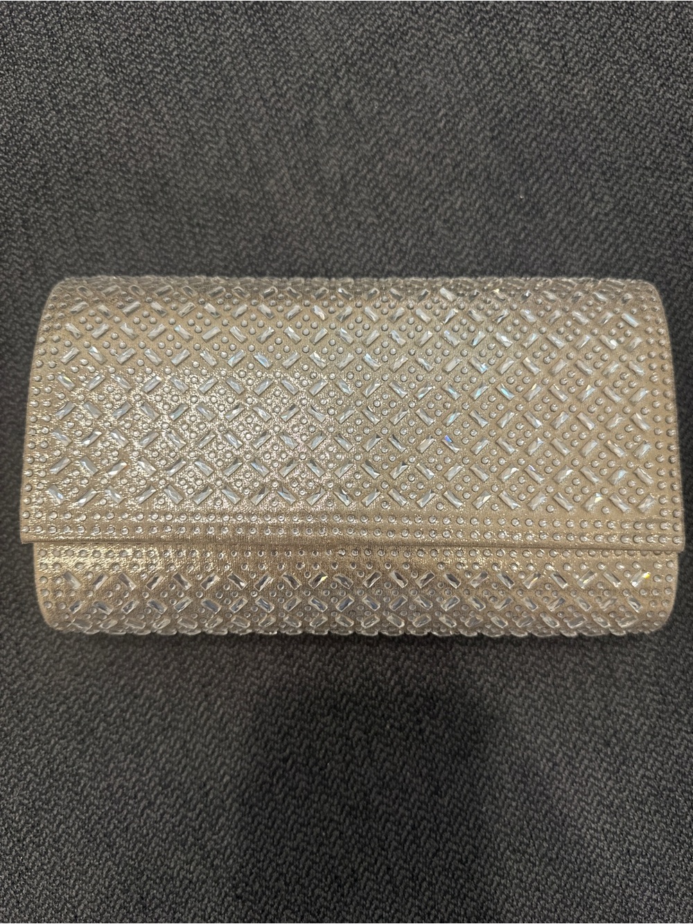 La Regale Champagne Gold Crystal Evening /Formal Clutch
